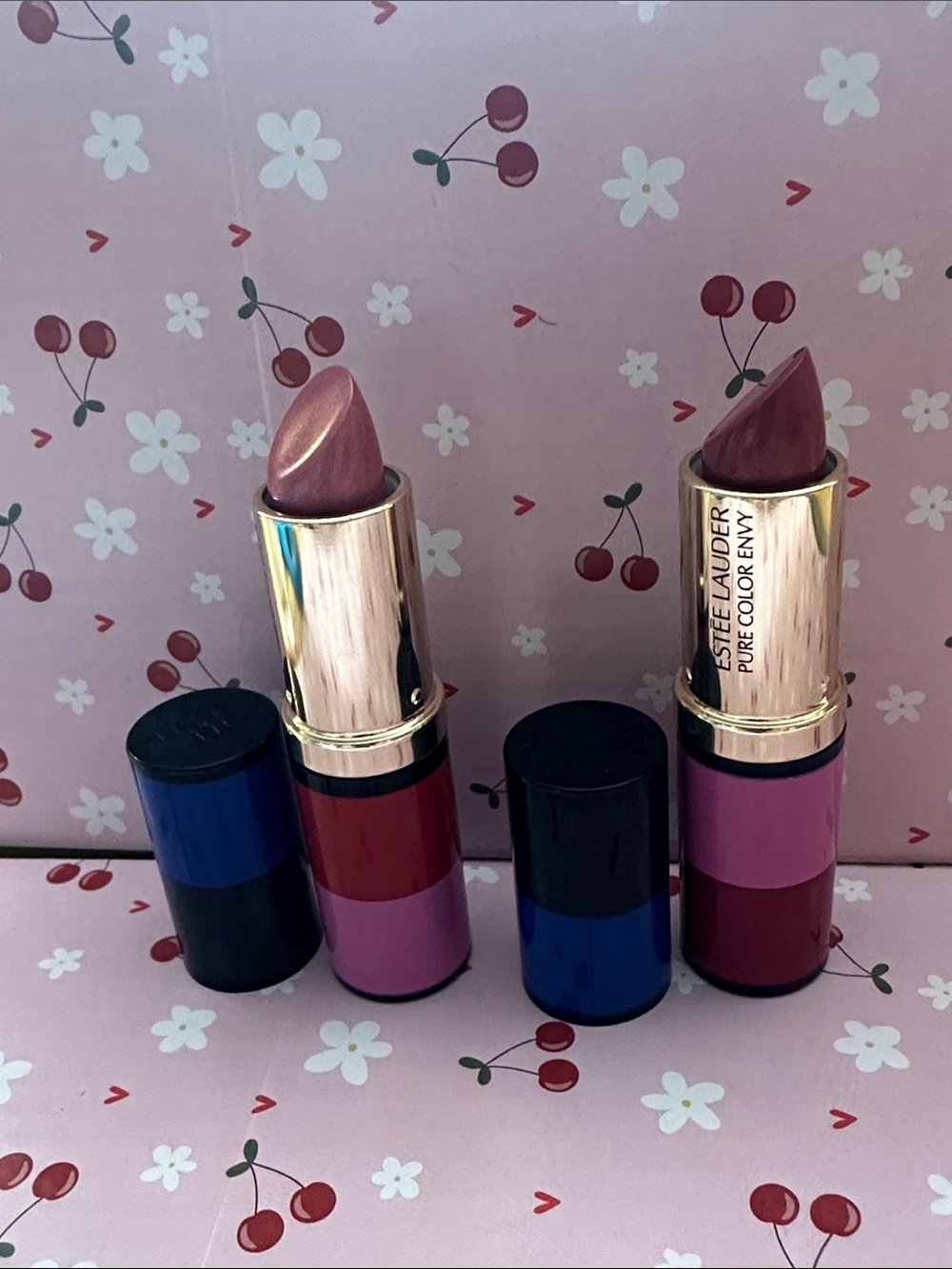 Estée Lauder Pure Color Envy Rebellious Rose & Pink Parfait Lipsticks,New